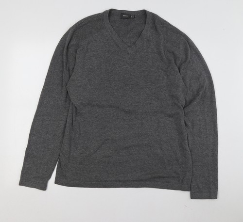 Mexx Men's Grey V-Neck Pullover Jumper Size L - Picture 1 of 12