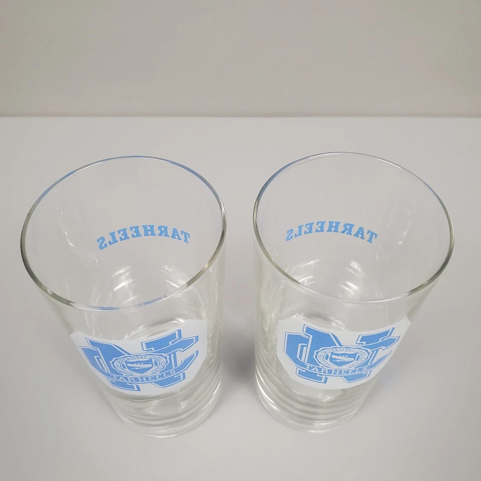 Juego de 2 tacones alquitranados NCAA de colección Carolina del Norte UNC vaso cóctel 12 oz Foto 2 de 4