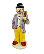 Emmett Kelly Jr Collection Sad Clown Hobo Knapsack Figurine Flambro Taiwan