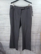 Counterparts Gray Pants Slimming Tummy Control Sz 16 Pockets NWT 