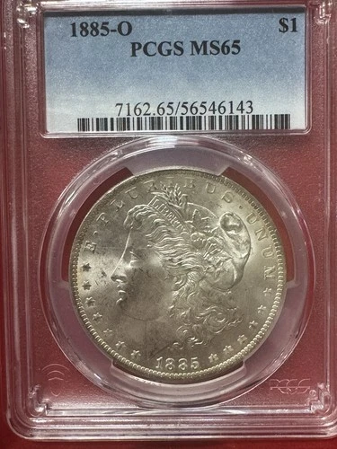 1885-O Morgan Silver Dollar Coin PCGS MS-65  Free Shipping