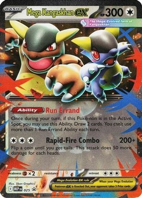 Mega Kangaskhan ex 025 Holo Promo ME: Mega Evolution Promo Pokemon Near Mint