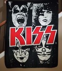 Vintage KISS Fleece Throw Blanket  4'x5' Kiss Catalog Gene Peter Ace Paul Rock