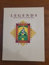 LEGENDS BASEBALL SCRAPBOOK  STAMP ALBUM