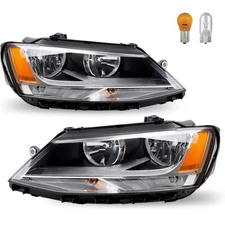 For 2011-2018 Volkswagen Jetta Headlights Assembly Replacement Front Headlamp