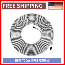 25Ft 3/16 Inch Brake Line Kit - Zinc Coated Double-Walled Steel Brake Tubing .