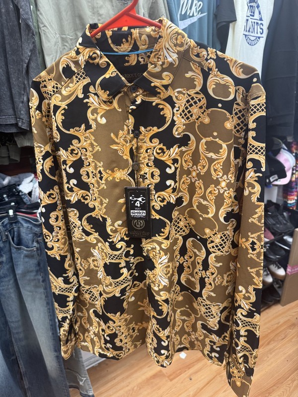 BAROQUE GOLD DRILL CLOTHING OG SHIRT SIZE-US-M