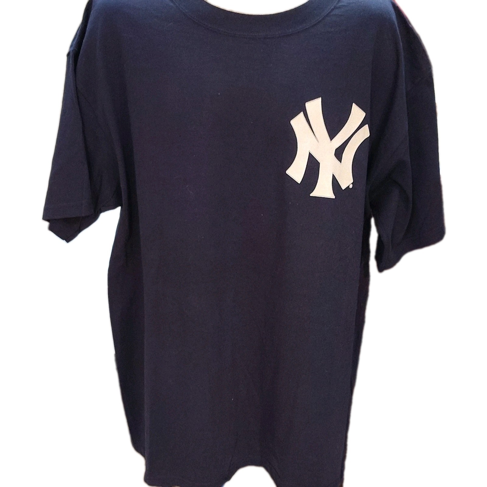 Vintage New York Yankees David Wells 33 Navy MLB Baseball T-Shirt XL Majestic