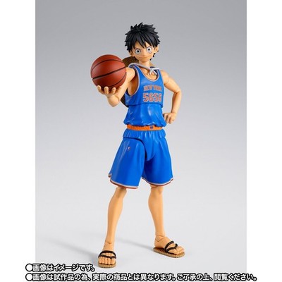 S.H. Figuarts ONE PIECE×NBA Monkey D. Luffy NEW YORK KNICKS Action Figure PSL
