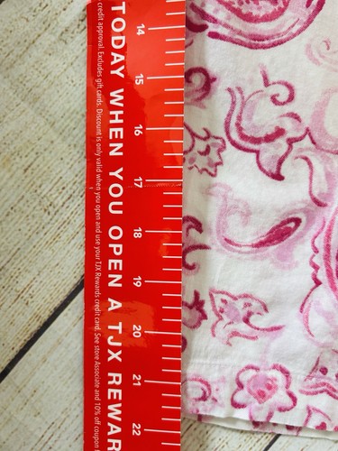 Chaps Women’s Pink White Paisley Print Cotton Pajama Set Size L - Picture 12 of 12