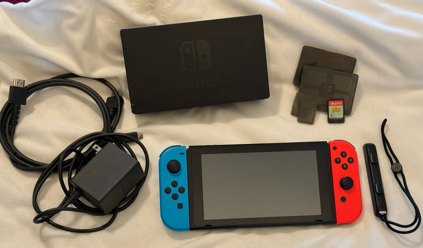 Nintendo Switch Console Bundle w/ Dock, Joy-Con, ONN 128GB, Animal Crossing