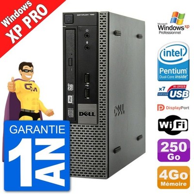 Ultra Mini PC Dell Optiplex 790 USFF G630 RAM 4Go Scheibe 250Go Windows XP Profi