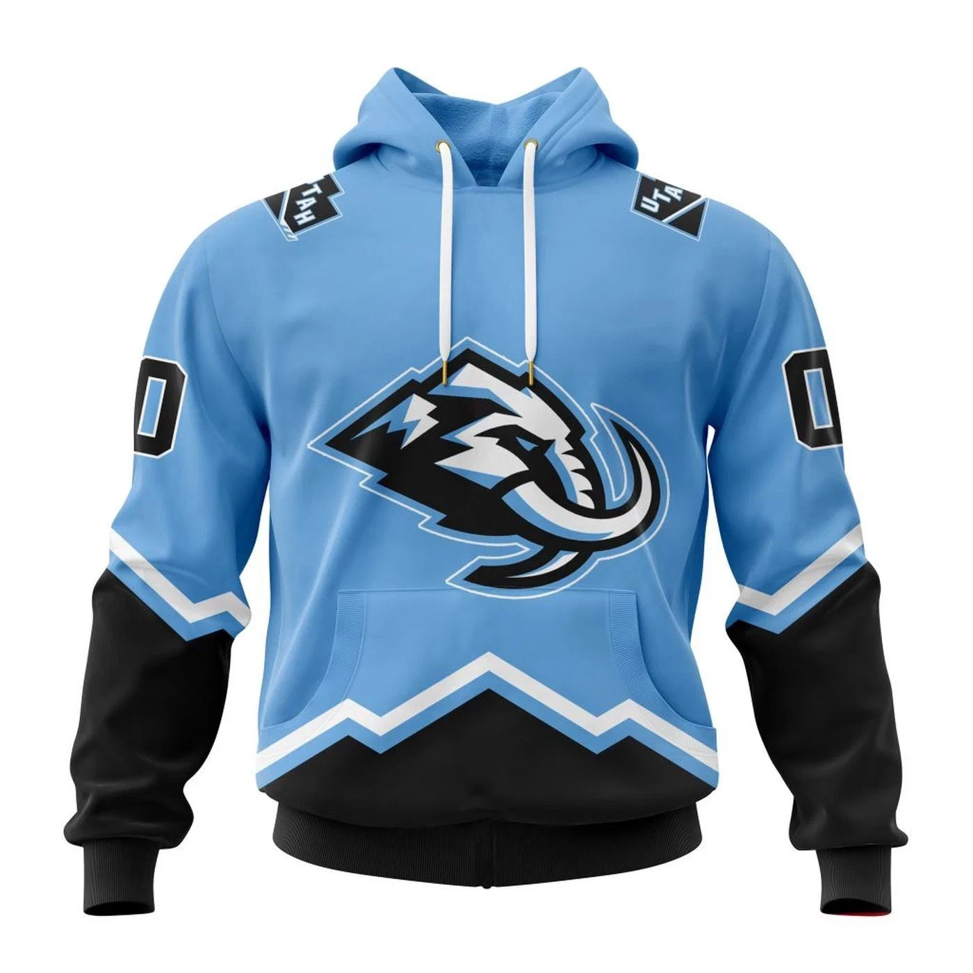 Personalized U.tah Ma.mmoth Hoodie Blue Design Concept S-5XL
