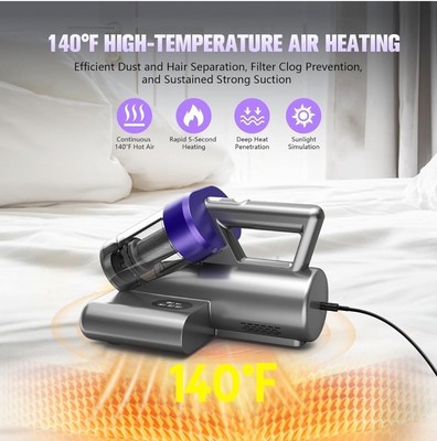 UZK MV11-01 Mattress Vacuum Cleaner, Corded, Light Purple MSRP: $250