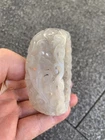 Unique Excellent Hand Carved Chinese HeTian Jade Openwork Bangle Bracelet