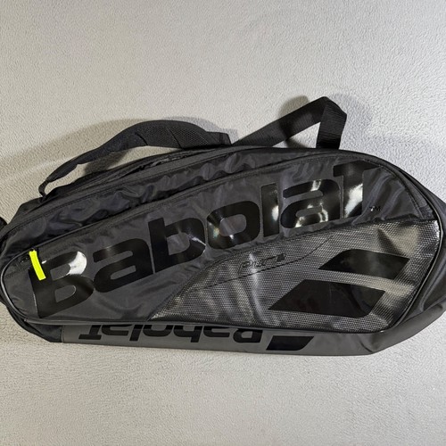 Mochila negra expandible bolsa para raqueta de tenis Babolat Pure LTD