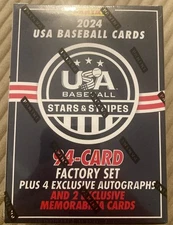 2024 Panini USA Baseball Stars & Stripes Factory Set - 4 Autos, 2 Mem per Set !!