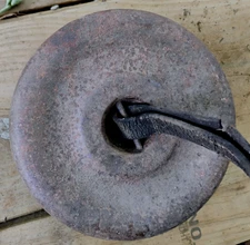 Antique 25 pound Cast Iron Horse Wagon Tether Weight Anchor TieDown
