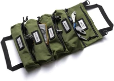 Official Maverick Tool Roll Bag - Easy to Carry 5-Pocket Roll up Tool Bag - Dura