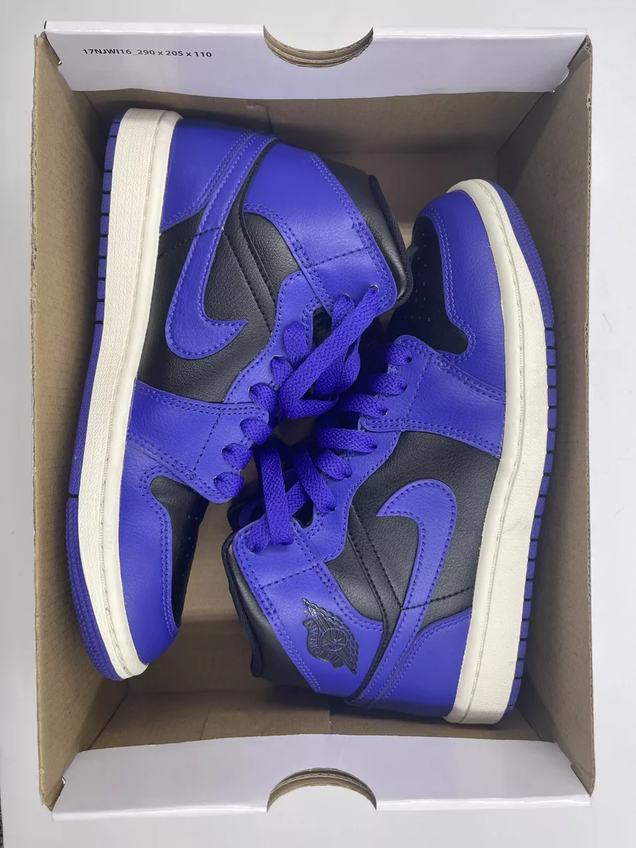 Nike Air Jordan 1 Mid Dark Concord Purple Black BQ6472 051 Womens New