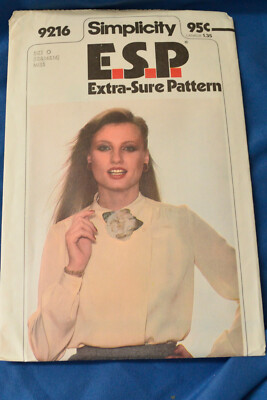 Simplicity E.S.P. Ladies Blouse Pattern 9216