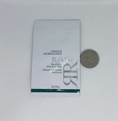5 x ReVive Masque De Brilliance Resurfacing Multi-Acid Mask 0.1oz / 3ml Each New