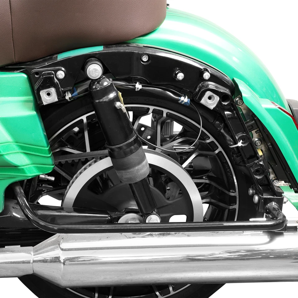 Rear Air Ride Suspension &Air Tank Fit For Harley Street Glide Road King 1994-Up - Image 2 of 4