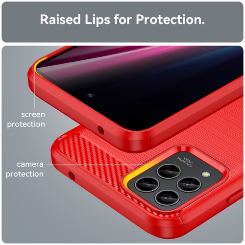 For T-Mobile T Phone 2 Pro 5G Slim Carbon Fiber Soft TPU Case + Screen Protector - Picture 6 of 19