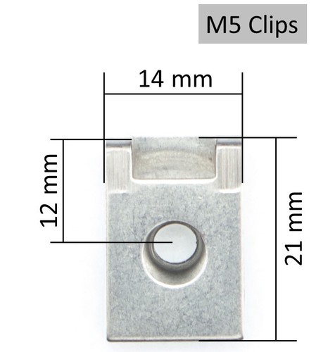Clips M4 M5 M6 dado di lamiera latta scatto in acciaio inox V2A 4-6mm metrica - Foto 4 di 7