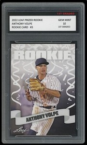 1枚限定！Anthony Volpe Auto 2022 Leaf l 2022 LEAF METAL ANTHONY VOLPE 1/1 TOP 100 PINK AUTO YANKEES