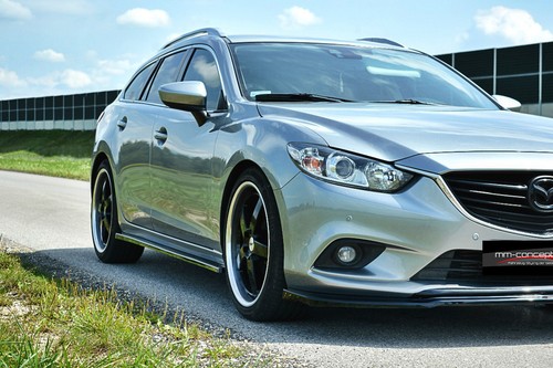 CUP faldones laterales accesorios NEGRO Mazda 6 VI MK3 GJ Wagon Side Skirts listones - Imagen 1 de 10