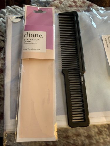 Diane #D42 Flat Top Barber Comb 8" - Picture 1 of 3
