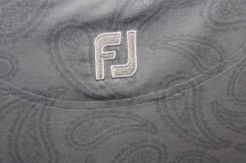 Men's FootJoy FJ gray paisley golf polo shirt. Size XLarge.. - Picture 8 of 10