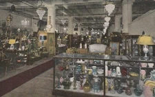 Chicago IL-Illinois Inside World's Antique Mart Advertising Vintage Postcard