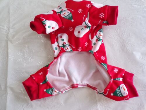 Haustier Hund Pyjama, Weihnachten, Winterschneemänner, klein**(Größendetails lesen) - Bild 3 von 6