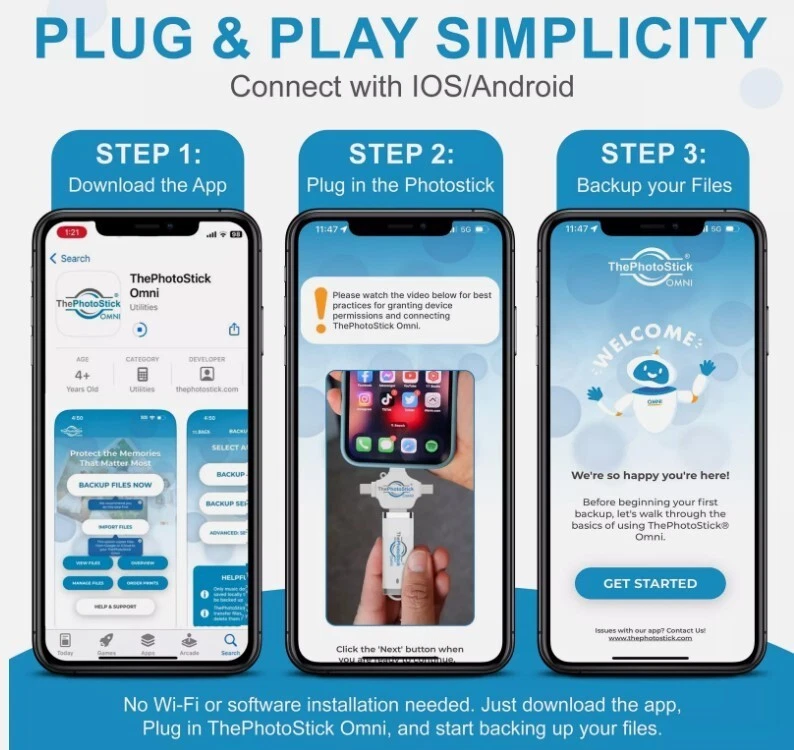 ThePhotoStick Omni 64GB For All Devices, PCs, Laptops, Cell Phones & Tablets - Image 4 of 4