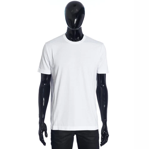 LORO PIANA 425$ Crewneck T-shirt - Smithtown, Optical White Cotton Jersey