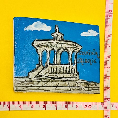 ARGELIA / RECUERDO DE ARGELIA / IMÁN DE NEVERA DE CERÁMICA HECHO A MANO - Imagen 4 de 7