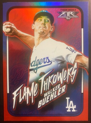 2022 Topps Fire Walker Buehler #FT-3 Flame Thrower - Dodgers