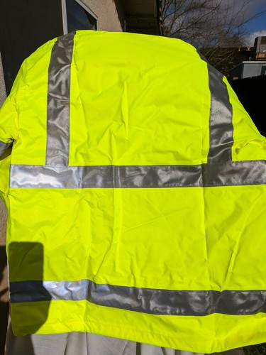 Parka, Brite Threads Brand, #9662 by M.L. Kishigo, Bright Yellow, Size Medium - Picture 8 of 12