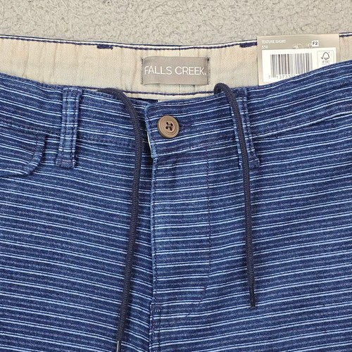 NEW Falls Creek Flat Front Shorts Mens 40 BLUE COTTON Outdoor DRAWSTRING NWT - Picture 16 of 17