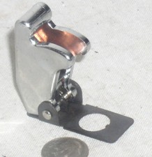 4 USA NEW CHROME PLASTIC TOGGLE SWITCH FLIP SAFETY COVER GUARD GARD MILITARY