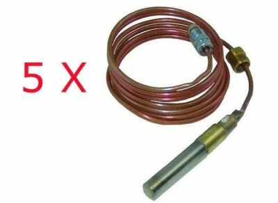 5 X THERMOPILE  COAXIAL SCREW IN, 60'' 250-750 MV replaces Robert Shaw 1951-560