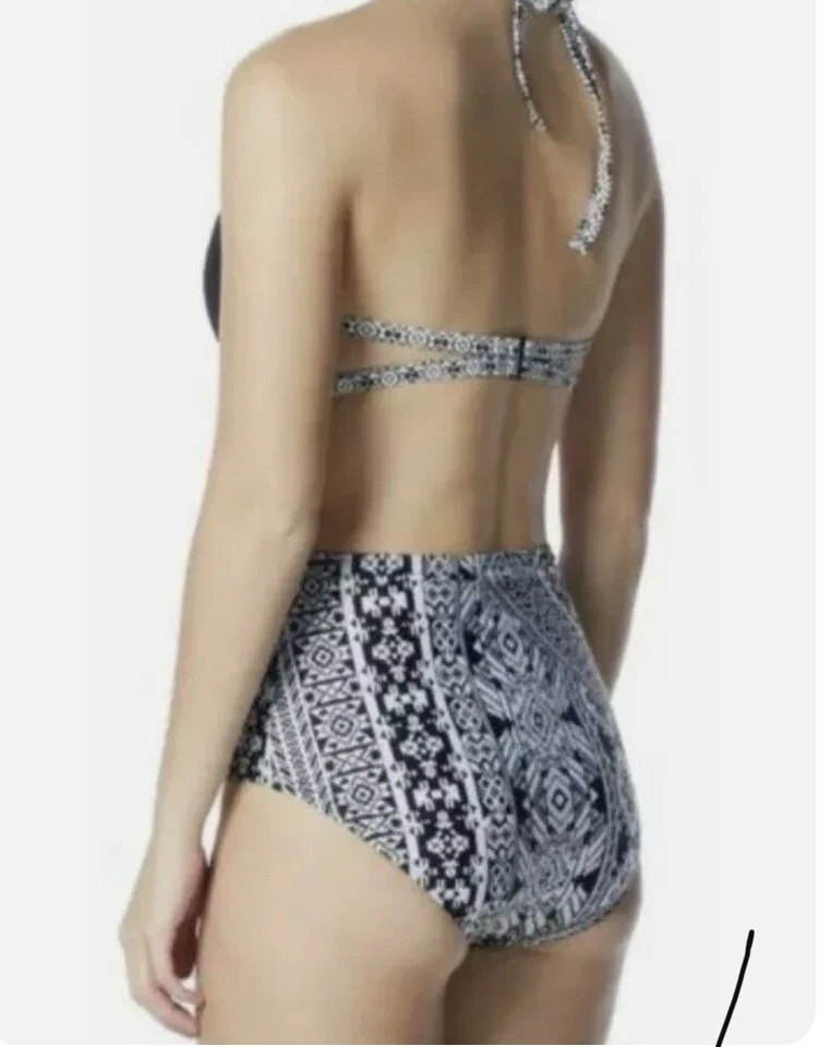 Traje de baño modesto Coco Rave negro blanco estómago color bloqueado L 36 B/C 1 pieza Foto 2 de 4