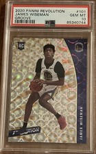 2020 James Wiseman Rookie RC Panini Revolution Groove PSA 10 pop 14
