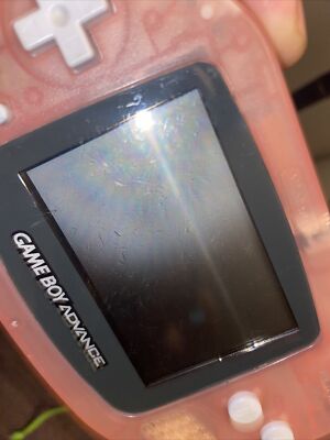 Nintendo Game Boy Advance Clear Pink Console | W/ Box AGB