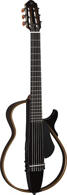 Yamaha Silent Guitar ブラック 6弦 Yamaha SLG200N TBL Nylon String Silent Guitar Translucent Black