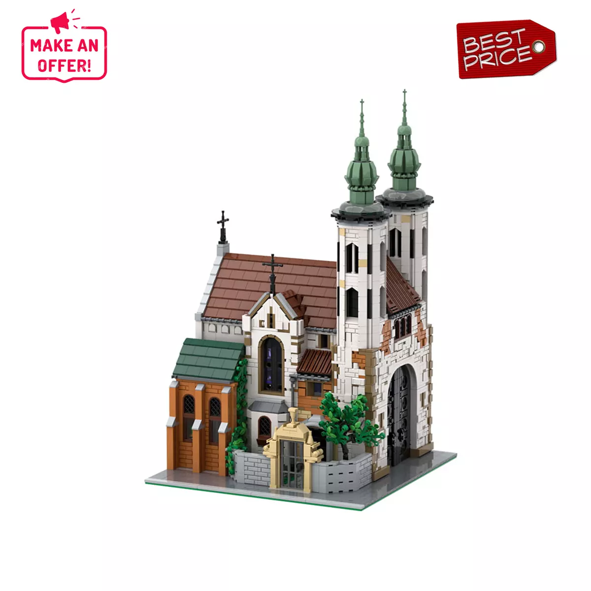 Medieval Andrew s Church Modular Building Blocks Set MOC Bricks