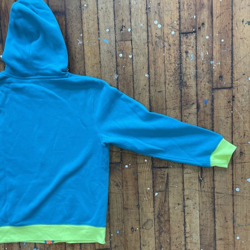 Vintage Nike Swoosh Full Zip XL Embroidered Multi-Color Hooded Sweatshirt - Picture 9 of 11