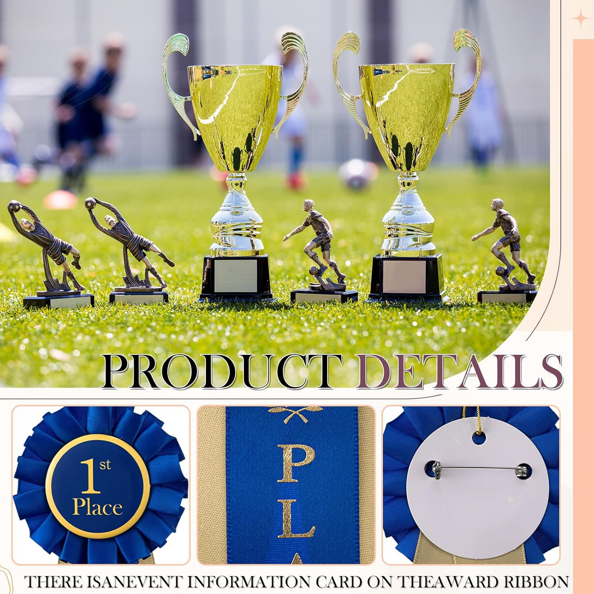 12 Pcs 3 Colors Award Ribbon Satin Participation Ribbon Honorable Ribbon Badge Award Ribbon Rosette Set Classroom Prize Science Fair Talent Show Spel